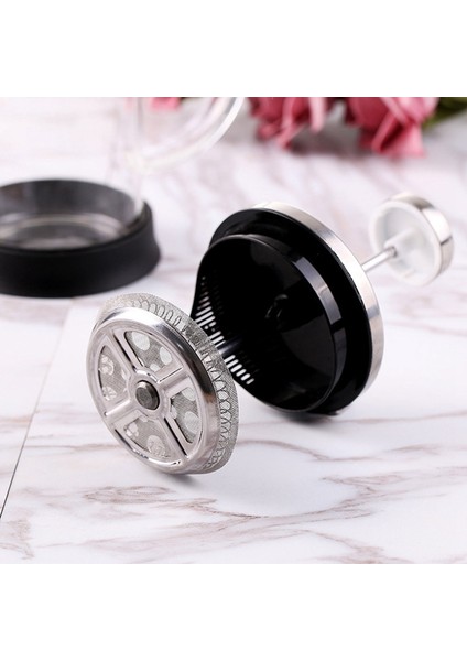 French Press Kahve ve Çay Makinesi, Kalınlaştırılmış Borosilikat Cam Paslanmaz ve Bulaşık Makinesinde Yıkanabilir, 350ML (Yurt Dışından)