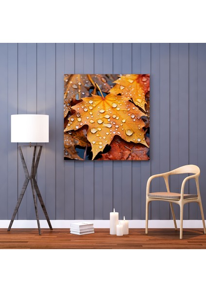 Sonbahar Yağışı Kanvas Tablo - Yağmur, Yağmur, Ev Dekorasyonu, Kanvas Tablo, 30X30 modelleri