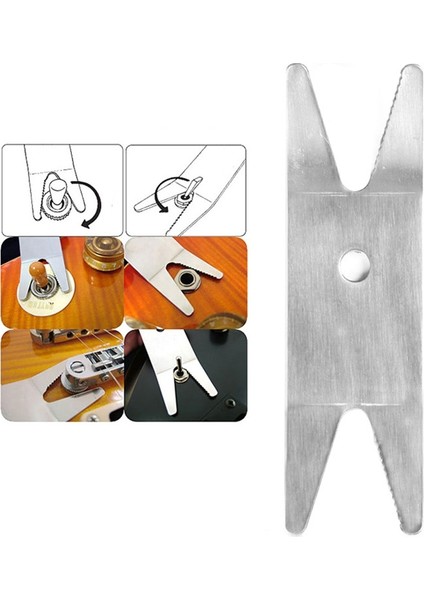 Çok Fonksiyonlu Halk Gitarı Aksesuar Anahtarı Gitar Teli Değiştirici Tamir Topuzu (Yurt Dışından)