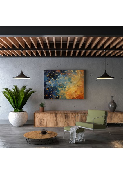 Rüya Gibi Yıldız Haritası Kanvas Tablo - Yıldız Haritası, Ev Dekorasyonu, Yıldız Haritası, Rüya Gibi Renkler, 30X30 fiyatları