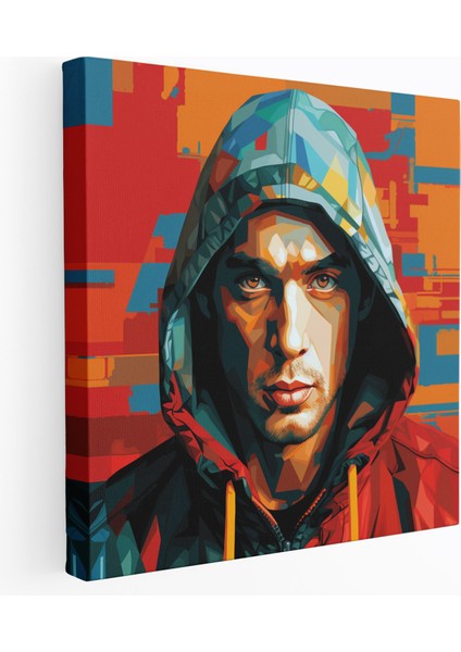 Eminem Duvar Tablosu - Eminem, Kanvas Tablo, Müzik Meraklıları, Ev Dekorasyonu, 30X30