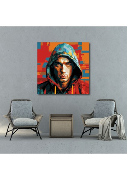 Eminem Duvar Tablosu - Eminem, Kanvas Tablo, Müzik Meraklıları, Ev Dekorasyonu, 30X30 modelleri
