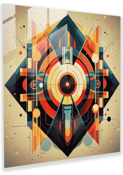 Marvel Geometrik Cam Baskı - Marvel, Görsel Entrika, Ev Dekorasyonu, Cam Sanatı, 30X30