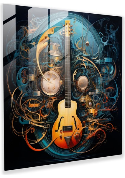 Metallica Instruments Cam Baskı - Metallica, Gitarlar, Görsel Olarak Büyüleyici, Müzik Aletleri, 30X30