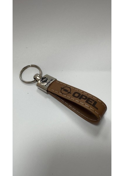 Opel Yazılı ve Logolu TERMO Deri Anahtarlık (Kahverengi) fiyatları