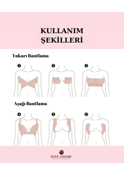 Intive Lingerie Göğüs Ucu Belli Etmeyen Pamuklu Yapıştırma Meme Kaldırma/dikleştirme Bandı