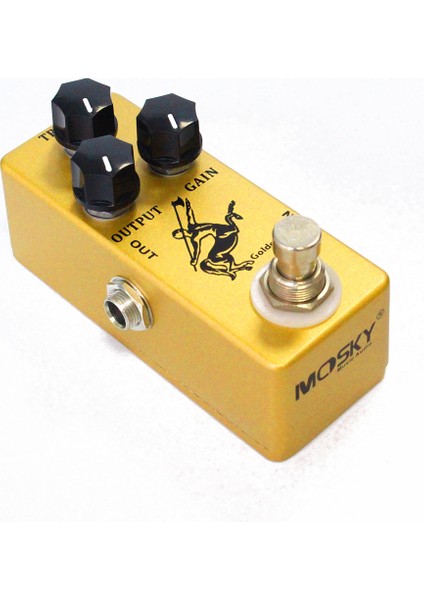 Altın At Stili Mosky Gümüş Altın At Efekt Pedalı Overdrive/boost At Elektrikli Gitarlar Ses Reverb Bas Kit Gitar Parçaları Tremolo (Yurt Dışından) fırsatları