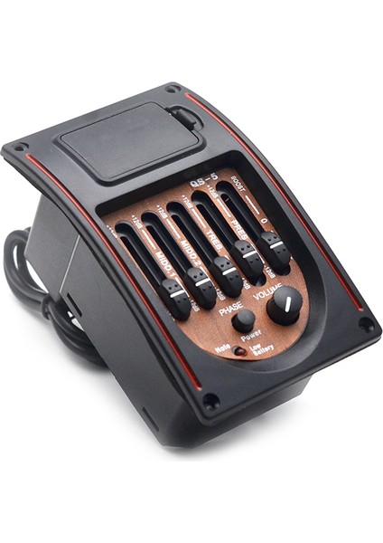 Uç Pimi Olmayan Kapak Stili Klasik ve Halk Müziği Gitarı Için 5 Bandlı Akustik Gitar Preamp 5-Band Eq Eşitleyici Pickup Akortçusu Piezo Pickup Qs-5 (Yurt Dışından) indirimleri