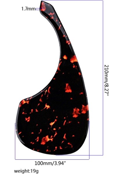 R Tarzı 1 Adet Evrensel Profesyonel Halk Akustik Gitar Pickguard Kendinden Yapışkanlı Pickguard Sticker Akustik Gitar Parçası Için Yeni (Yurt Dışından)