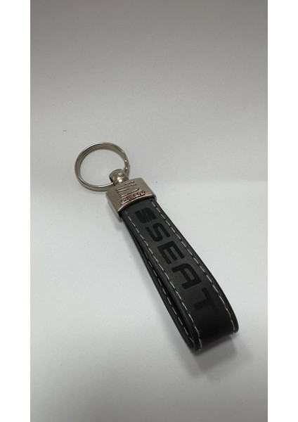 Seat Yazılı ve Logolu TERMO Deri Anahtarlık (Siyah) fiyatları
