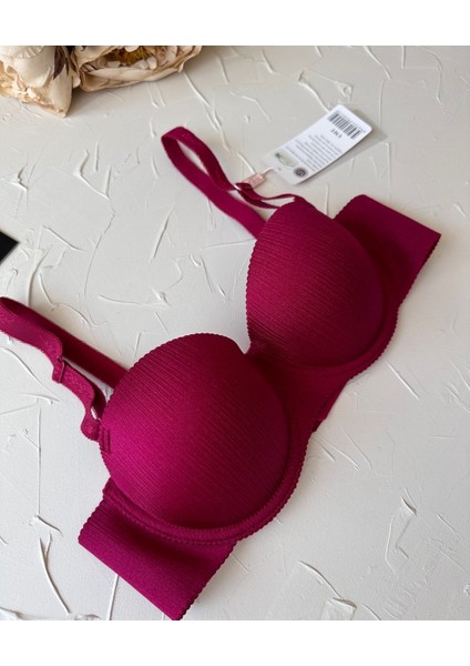 Samanta Balenli Desteksiz Lazer Kesim Parlak Kumaşlı Ithal Sütyen -42 modelleri