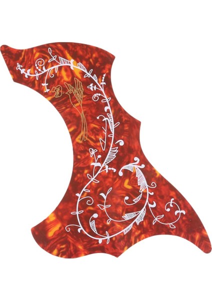 Acc-Gp-09 Stili Folk Akustik Gitar Pickguard Pick Guard Sticker Çizik Plakası Için Gitar Aksesuarları R64MM 1 Adet (Yurt Dışından)