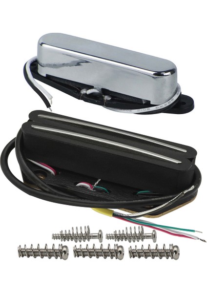 N 8-9k B 6-7k Stili Yeni Alnico 5 Tl Tek Bobinli Sap ve Köprü Humbacker Köprü Manyetiği Gitar Parçaları, Siyahaltınkrom Seçeneği (Yurt Dışından)