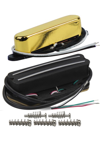 N 8-9k B 6-7k Stili Yeni Alnico 5 Tl Tek Bobinli Sap ve Köprü Humbacker Köprü Manyetiği Gitar Parçaları, Siyahaltınkrom Seçeneği (Yurt Dışından)