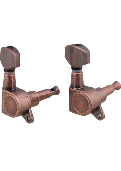 6x Sağ Elektro Gitar Kapalı Akort Burguları Makina Başları Bronz (Yurt Dışından) modelleri