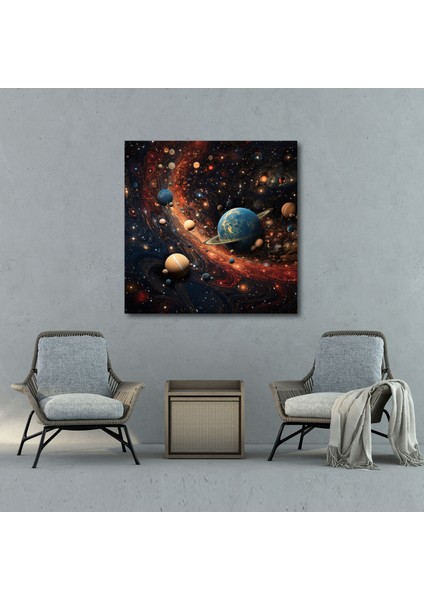 Yıldız Haritası Kanvas Tablo - Yıldız Haritası, Galaksiler, Kanvas Tablo, Kanvas Tablo, 30X30 modelleri