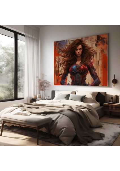 Marvel Kadın Süper Kahramanlar Duvar Tablosu - Marvel, Kadın Süper Kahramanlar, Ev Dekorasyonu, Duvar Süslemesi, 30X30 modelleri