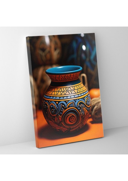 Inka Medeniyeti Kanvas Tablo - Geleneksel Inka Çömlekçiliği Duvar Tablosu - Maya, Kanvas Tablo, Ev Dekorasyonu, Inka Medeniyeti Sanatı, 50X70