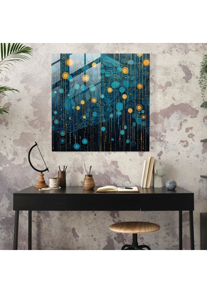 Yağmur Özü Cam Baskı - Yağmur, Ev Dekorasyonu, Karmaşık Desenler, Modern Sanat, 30X30 fiyatları