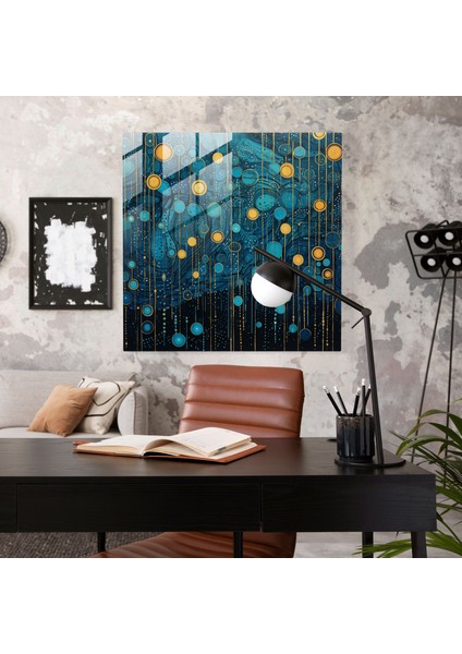 Yağmur Özü Cam Baskı - Yağmur, Ev Dekorasyonu, Karmaşık Desenler, Modern Sanat, 30X30 modelleri