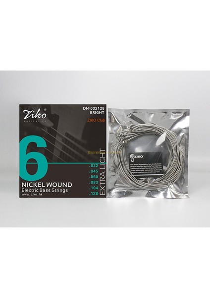 6 Telli DN-032-128 Stili Zıko Teller Bas Elektro Gitar Telleri DN045 Nikelli Bas Müzik Aletleri Aksesuarları (Yurt Dışından) fırsatları