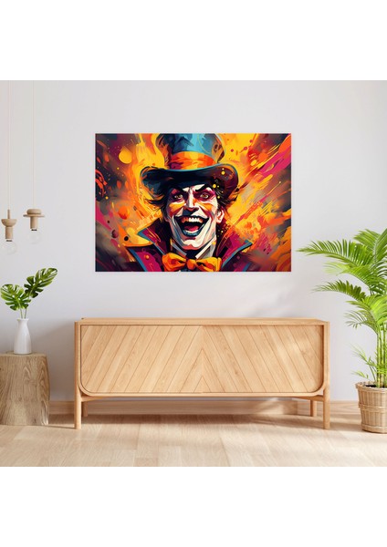 Sirk Sirk Ustası Duvar Sanatı - Sirk, Kanvas Tablo, Duvar Sanatı, Büyüleyici Enerji, 50X30