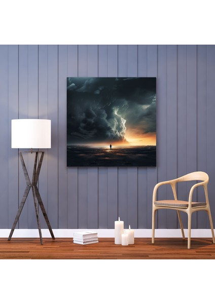 Reddedilme Kanvas Tablo - Reddetme, Dijital Sanat Çalışması, Fırtınalı Gökyüzü, Reddetme, 30X30 modelleri