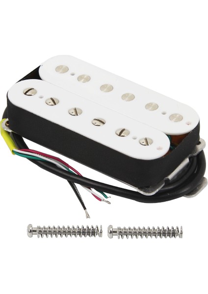 Beyaz Köprü 14K Stili Fleor Seramik Humbucker Manyetik 4 Telli Gitar Çift Bobin Manyetik-Zebrasiyahbeyaz (Yurt Dışından)