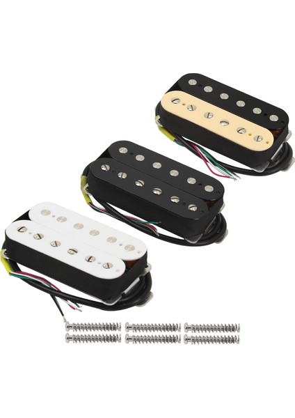 Beyaz Köprü 14K Stili Fleor Seramik Humbucker Manyetik 4 Telli Gitar Çift Bobin Manyetik-Zebrasiyahbeyaz (Yurt Dışından)