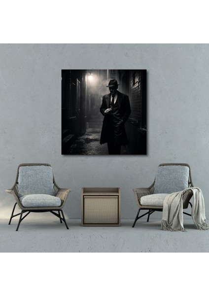 Pulp Fiction Kanvas Tablo - Ucuz Roman, Sigara, Özel Dedektif, Siyah Beyaz Fotoğraf, 30X30 fiyatları