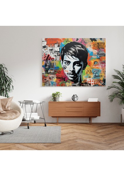 Pulp Fiction Kanvas Tablo - Pulp Fiction, Karakterler, Sokak Graffiti Stili, Kanvas Tablo, 30X30 modelleri