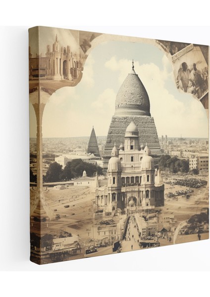 Maneviyatla Yolculuk Kanvas Tablo - Manevi, Duvar Dekorasyonu, Kanvas Tablo, Vintage Fotoğraflar, 30X30