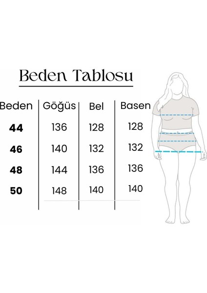 Beyaz Hardal Çizgili Viskon Büyük Beden Tunik 50 Beden