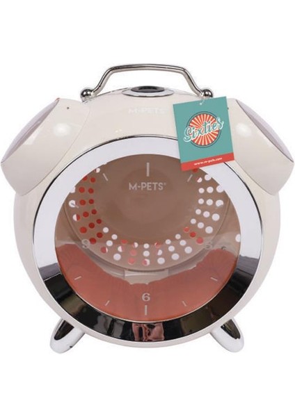 Sixties Clock Taşıma Çantası Beyaz