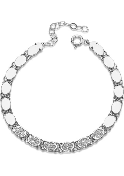 Taşlı Oval Zincir Bileklik fiyatları