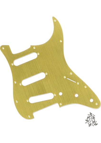 Fleor Anodize Alüminyum Metal Pickguard Elektro Gitar Kapak Plakası 1 Kat Altın Delikli Fd St Stil Gitar (Yurt Dışından) fiyatları