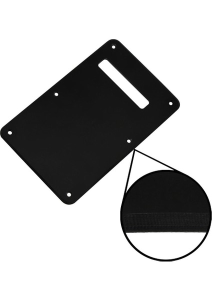 Siyah 1 Katlı Stil Yeni T Elektro Gitar Arka Kapak Tremolo Kapağı Vidalar Ile, Seçilebilecek 22 Renk (Yurt Dışından)