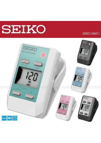 Gümüş Tarzı Seiko DM51 Rilakkuma Özel Baskılı Klipsli Dijital Metronom - (Yurt Dışından) modelleri