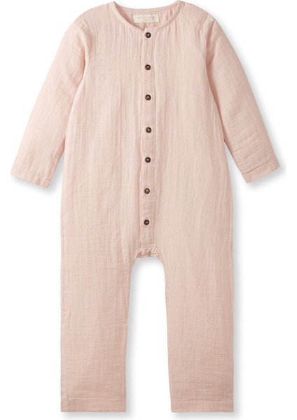 Unisex Çocuk Müslin Uzun Kollu Romper
