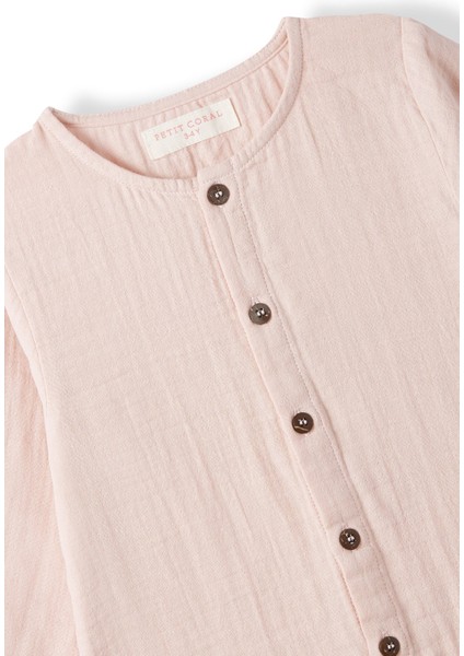 Unisex Çocuk Müslin Uzun Kollu Romper modelleri