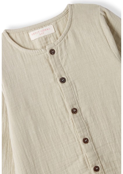 Unisex Çocuk Müslin Uzun Kollu Romper modelleri
