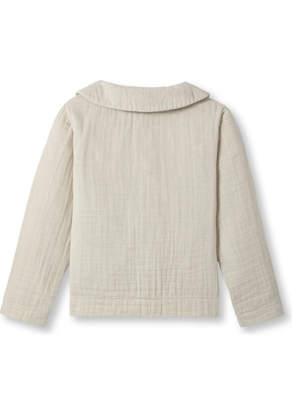 Unisex Çocuk Müslin Bebe Yaka Gömlek fiyatları