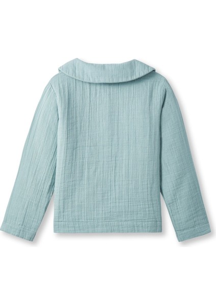 Unisex Çocuk Müslin Bebe Yaka Gömlek fiyatları