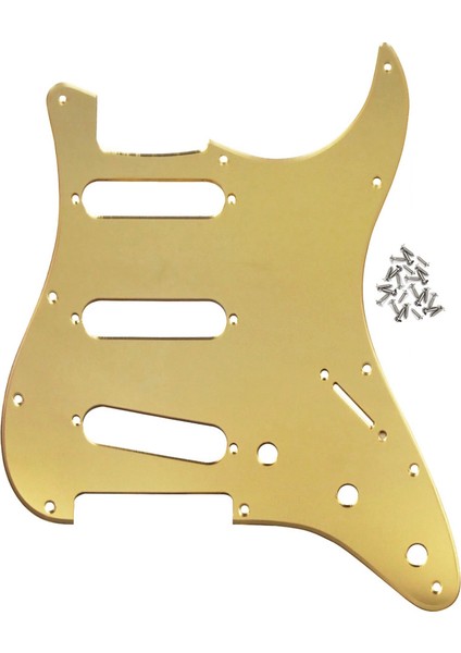 Kırmızı Ayna Tarzı Elektrik Gitar Parçaları Için Montaj Vidaları ile Fleor 1 Katmanlı Ayna Sss Gitar Çizilmeye Dayanıklı Levha St Pickguard (Yurt Dışından)