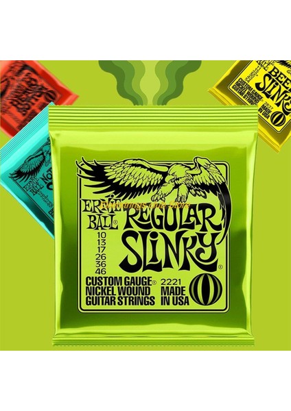 Elektrikli 2221 10-46 Tarzı 12 Takım Ernie Ball Elektro Gitar Teli ve Gerçek Ağır Metal Rock Gitar Aksesuarı (Yurt Dışından) fırsatları