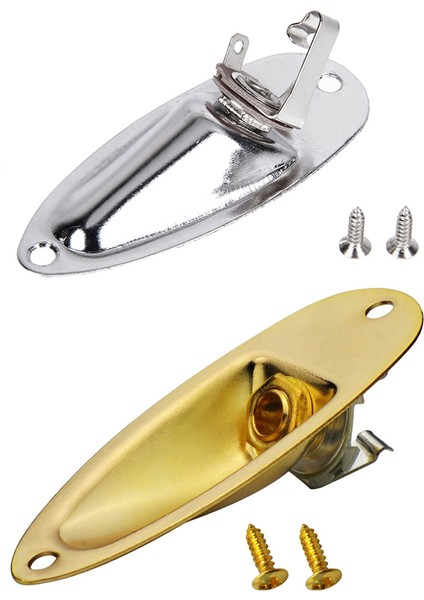 No.3 Tarzı Strat Stratocaster Elektro Gitar Jack Plakası Tekne Şekilli Ses Bağlantı Noktası Paneli - (Yurt Dışından) fırsatları