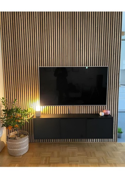 Mdf Akustik Panel 100X280 Safir Meşe Ahşap Duvar Paneli fırsatları