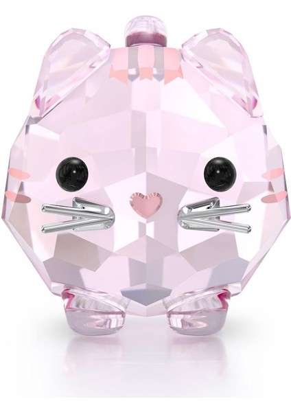 5658317 Swarovski Biblo Chubby Cats:pink Cat
