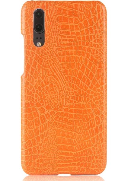 Huawei P20 Uyumluluk Klasik Timsah Kapak Için Şık Klasik Kılıf (Yurt Dışından)
