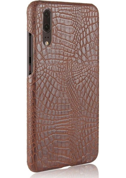 Huawei P20 Uyumluluk Klasik Timsah Kapak Için Şık Klasik Kılıf (Yurt Dışından)